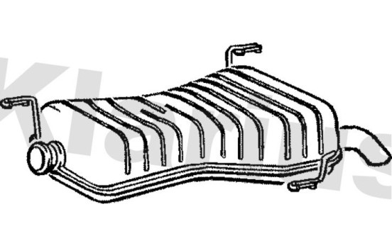 Exhaust backbox / end silencer