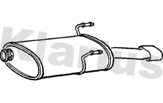 Exhaust backbox / end silencer