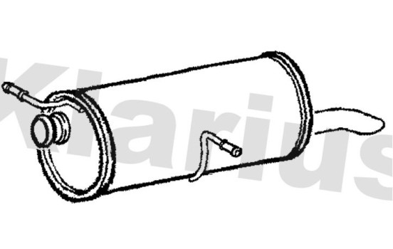 Exhaust backbox / end silencer