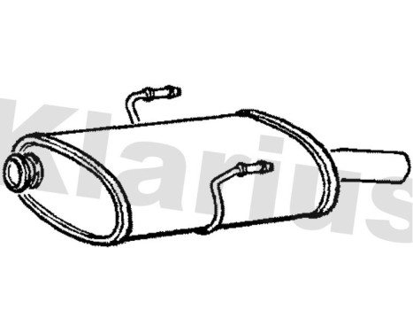 Exhaust backbox / end silencer