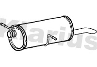 Exhaust backbox / end silencer