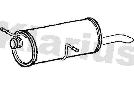 Exhaust backbox / end silencer