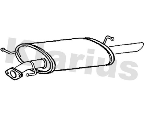 Exhaust backbox / end silencer