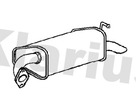 Exhaust backbox / end silencer