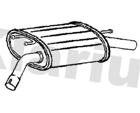Exhaust backbox / end silencer