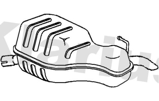 Exhaust backbox / end silencer