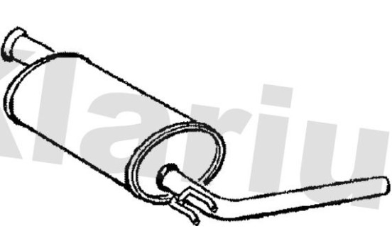 Exhaust backbox / end silencer