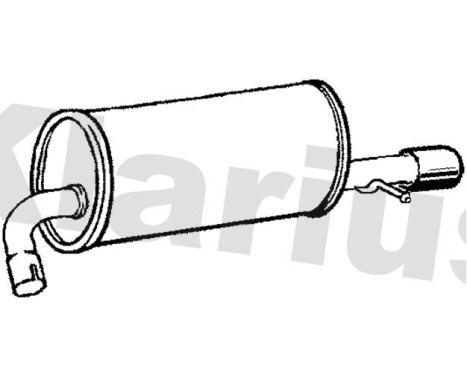 Exhaust backbox / end silencer