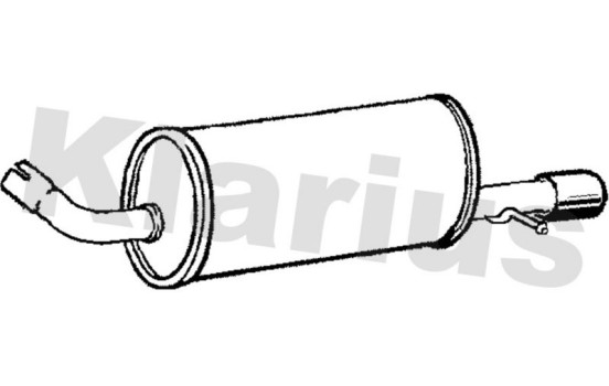 Exhaust backbox / end silencer