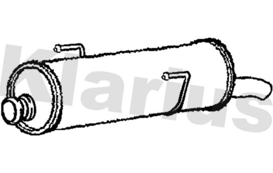 Exhaust backbox / end silencer