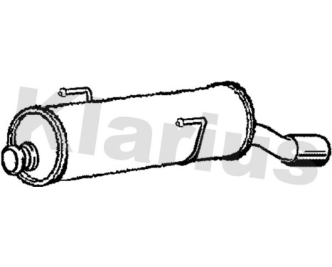 Exhaust backbox / end silencer