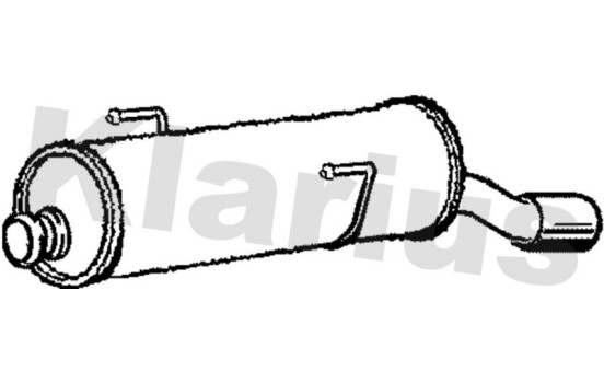 Exhaust backbox / end silencer