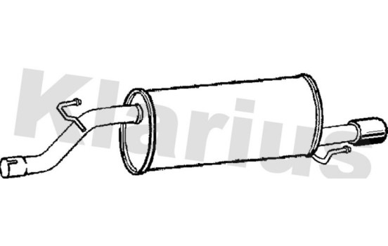 Exhaust backbox / end silencer