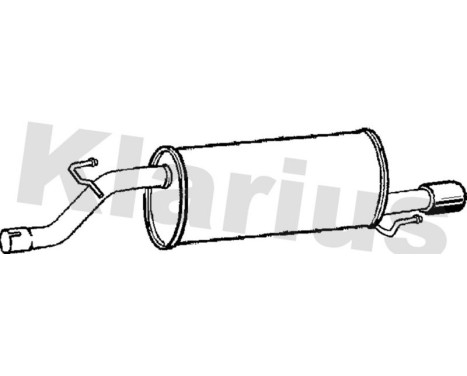 Exhaust backbox / end silencer