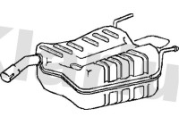 Exhaust backbox / end silencer