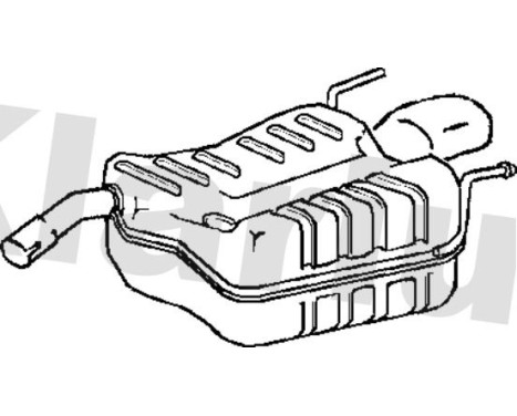 Exhaust backbox / end silencer