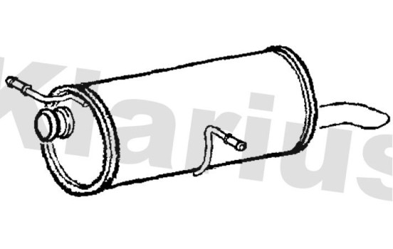 Exhaust backbox / end silencer