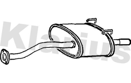 Exhaust backbox / end silencer