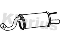 Exhaust backbox / end silencer