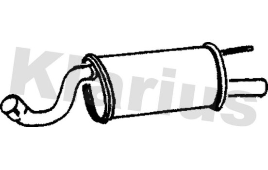 Exhaust backbox / end silencer