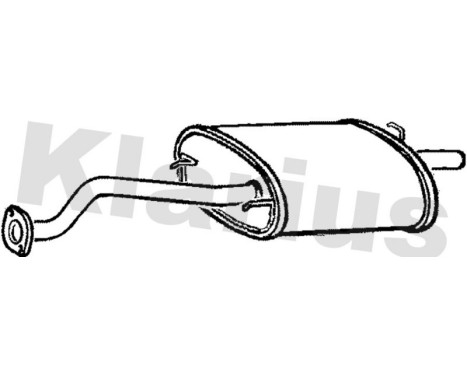 Exhaust backbox / end silencer