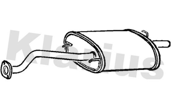 Exhaust backbox / end silencer