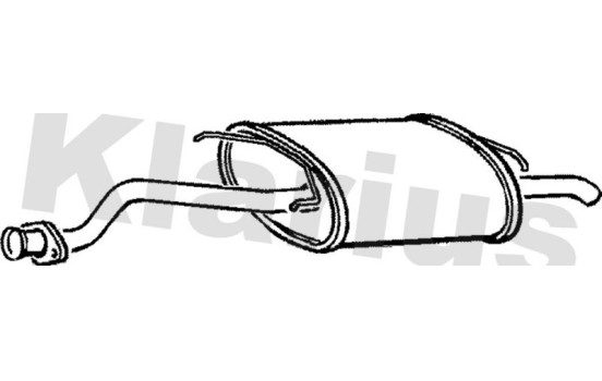 Exhaust backbox / end silencer