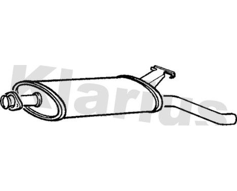 Exhaust backbox / end silencer