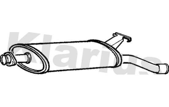 Exhaust backbox / end silencer