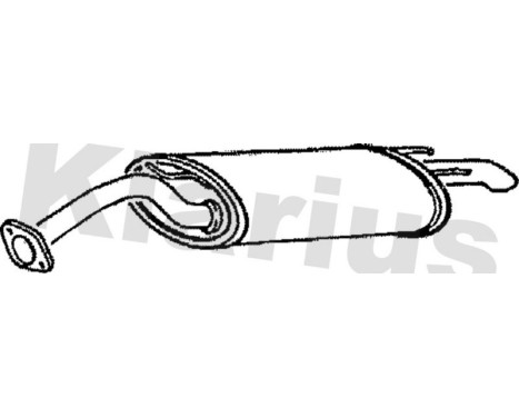 Exhaust backbox / end silencer
