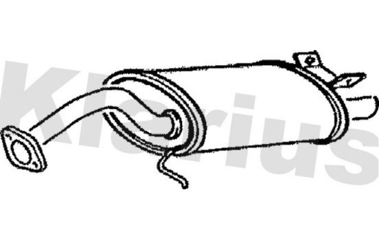 Exhaust backbox / end silencer