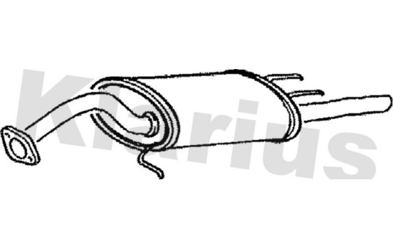 Exhaust backbox / end silencer