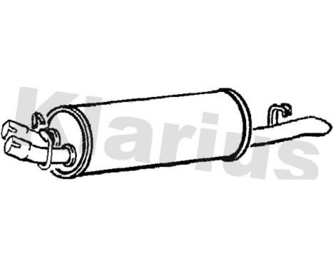 Exhaust backbox / end silencer