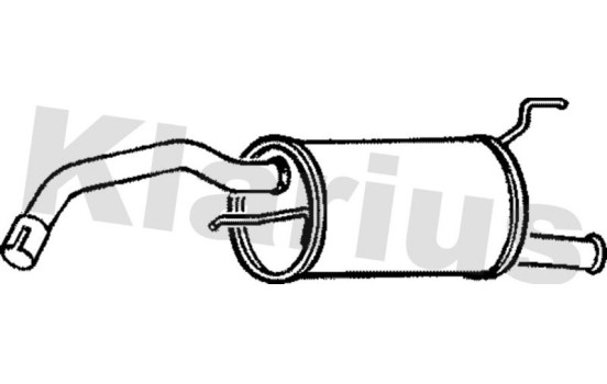 Exhaust backbox / end silencer