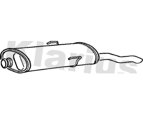 Exhaust backbox / end silencer