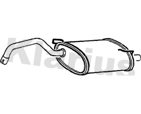 Exhaust backbox / end silencer