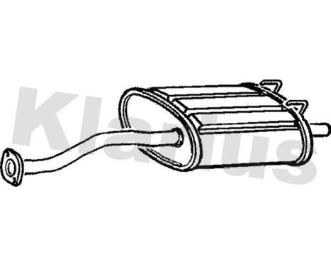 Exhaust backbox / end silencer