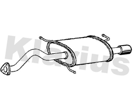 Exhaust backbox / end silencer