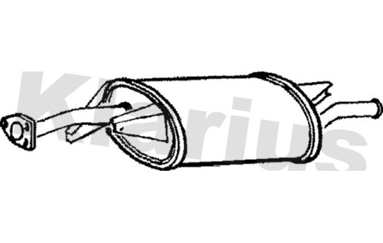 Exhaust backbox / end silencer