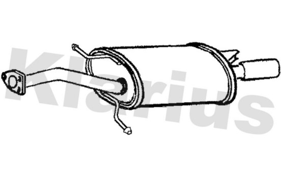 Exhaust backbox / end silencer