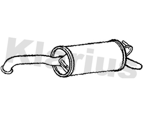 Exhaust backbox / end silencer