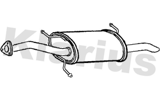 Exhaust backbox / end silencer