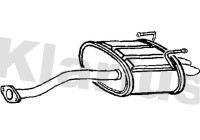 Exhaust backbox / end silencer