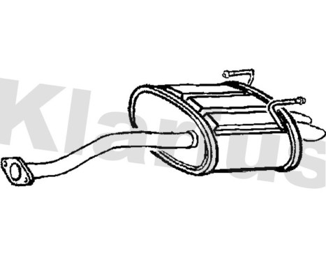 Exhaust backbox / end silencer