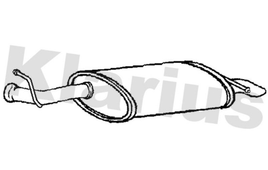 Exhaust backbox / end silencer