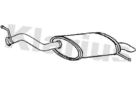 Exhaust backbox / end silencer