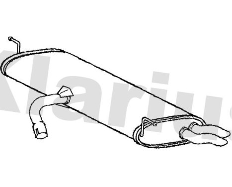 Exhaust backbox / end silencer