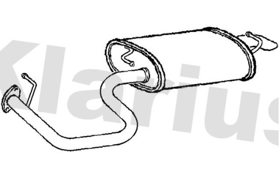 Exhaust backbox / end silencer