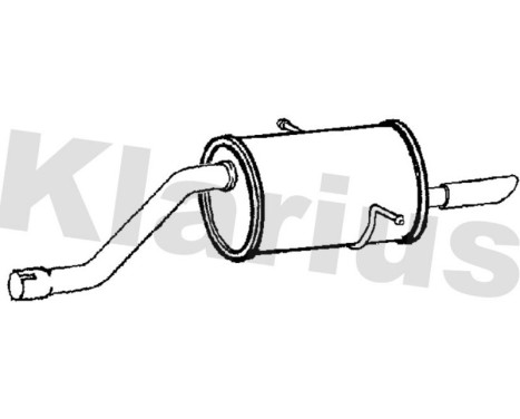 Exhaust backbox / end silencer