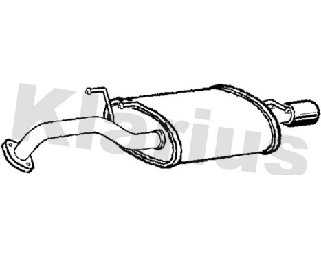 Exhaust backbox / end silencer